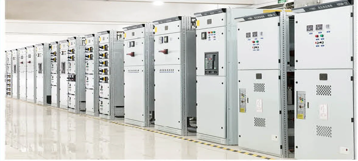 Electrical equipment workshop with assembled cabinets