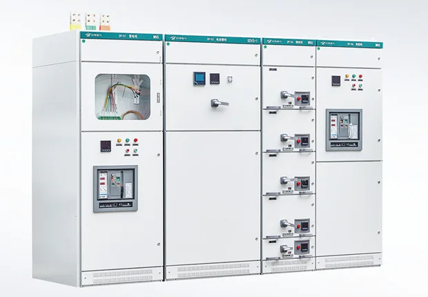 Reference image of low-voltage switchgear cabinets