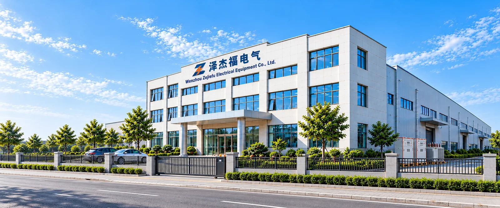 Concept illustration of a modern industrial campus, not an actual Zejiefu facility