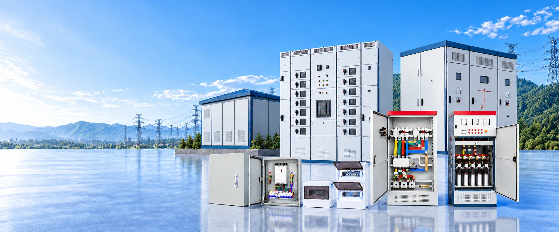 AI-generated electrical equipment concept, not actual model photography